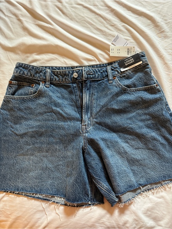 Abercrombie & Fitch Pants - Abercrombie & Fitch Blue Denim Cutoff Star Shorts